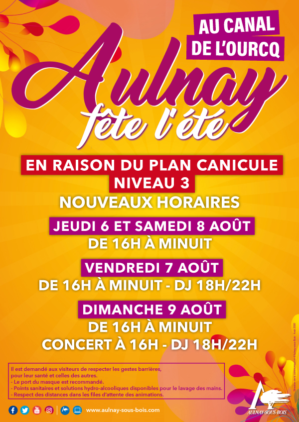 Eté au Canal de l'Ourcq 2020