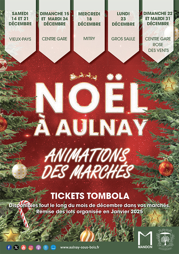 Animations de Noël sur les marchés