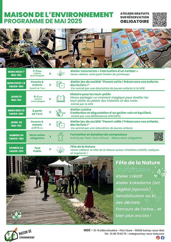 Programme MDE mai 2025