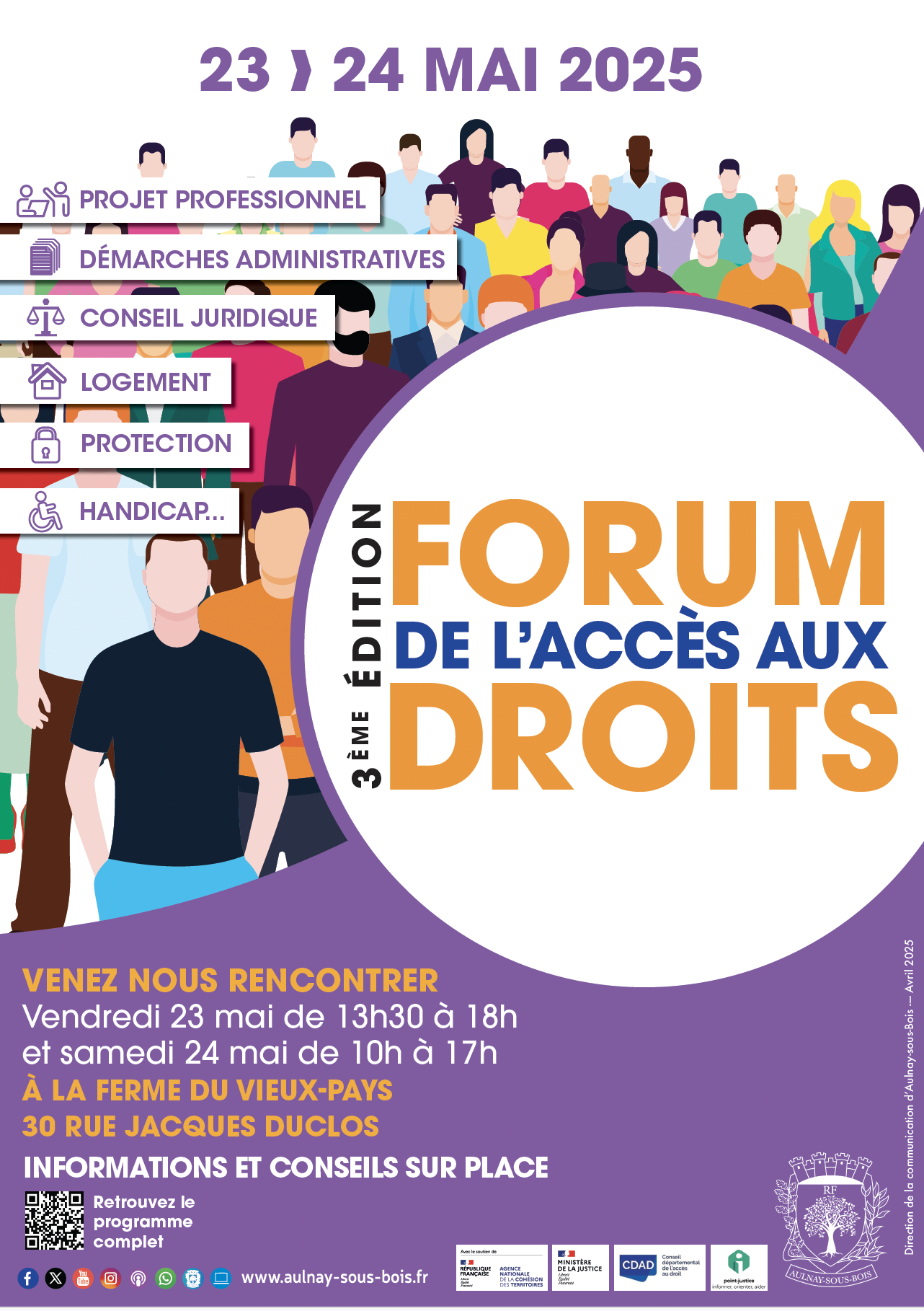 Forum d'accès aux droits-23 et 24 mai 2025